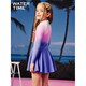 WATERTIME children's swimsuit girls summer one-piece sun protection middle and large children's swimsuit new hot spring 110 (4)