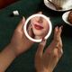 MINE cross-border gift mirror LED mirror smart makeup mirror portable mirror handheld beauty mirror red
