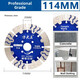 Fang Dawang Wall Groove Saw Blade for Cement Concrete Dry Cutting Special Marble Machine Blade Hydropower Diamond Cutting Blade Special for Grade Wall Groove 195 (10 Get 1 Free)