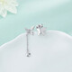 CHINA GOLD platinum water drop tassel earrings as a gift for your girlfriend, about 2.40g