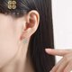 Falling Flowers Crying Spring pt950 platinum snowflake earrings platinum small ear hook temperament earrings women's versatile earrings earrings