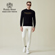 Raidy Boer Raidy Boer/Raidy Boer 100% sheep wool 2025 autumn men's knitted sweater cardigan 5053 black M /170/48