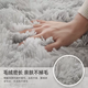 Yusenyi Plush White Floor Mat Study Table Foot Mat Entry Foyer Mat Can Bay Window Blanket Bedroom Bedside Blanket Plain Light Gray 40x60cm
