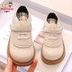 Shepherd Niu (MUTONGNIU) genuine leather girls' leather shoes new spring and autumn baby girl princess big child British children's leather single shoes off-white 24