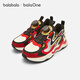 Balabala children's shoes children's sports shoes girls anti-slip running shoes spring and autumn 2026 new boys jogging shoes red new year trend