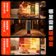 Panasonic heater household graphene heater electric heater small sunroom electric heater winter office shaking head bedroom remote control tower heater light sound PTC hot fan upgraded curved wide area charcoal fire remote control touch screen model