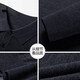 Deer King Optim high-end worsted cashmere sweater men's thin 100 pure cashmere long-sleeved lapel T-shirt middle-aged casual warm sweater black green thick M recommended 125Jin Jin equal to within 0.5 kg