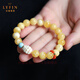 Layun Feiyin collection-grade Russian white flower honey wax bracelet for women original design mermaid mammoth bracelet high-end jewelry Collection-grade white flower honey 10mm high-end (now inspected and issued with certificate 72 hours)