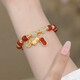 Good things peanut imitation jade peanut bracelet for girls isn niche design new jewelry 1536 Good things happen to flowers
