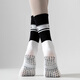 VICTORIATOURIST sports socks two pairs of women's professional non-slip yoga socks Pilates training mid-calf socks for sports and fitness