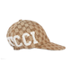 Gucci (GUCCI) Fashionable and Versatile Trendy Embroidered Pattern Decorated Baseball Cap Women's Brown Brown XL Basic Packaging-No Box