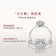 DR Spot Round Diamond Thrill of Love BELIEVE Proposal Diamond Ring Platinum Ring for Women 9 Points H Color SI1 No. 14