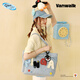 VANWALK Pingu New Girls Large Capacity Denim Handheld Tote Bag Daily Outing Shoulder Bucket Bag Denim Blue