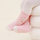 BIBK Newborn Baby Socks Winter Thickened and Velvet Warm Class A Non-Stretching Leg Socks for Boys and Girls Children Brown + White Yellow + Pink 3-5 Years Old