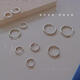 925 sterling silver pierced earrings for women, plain hoop small earrings for sleeping, no need to remove earrings, earrings, ear bone studs, 12mm pair