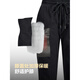 Bosideng 2025 Women's New Down Pants Men's Casual Pants Straight Pants Plus Velvet B250445990DS Black 8056 XS 155/62A