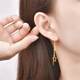 Su Chen 18k gold five-pointed star earrings women's long tassel earrings earrings round bead earrings fashion imitation gold ins do not fade