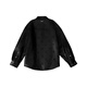 BOY LONDON simple, comfortable and versatile casual printed long-sleeved shirt for men and women, black, black XS