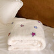 Nanjiren double-sided grain milk fluff blanket Korean ins single piece winter coral velvet plus velvet office shawl blanket quilt colorful stars double-sided polar fleece can be spread and covered bed blanket single piece-70x100cm office shawl blanket