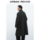 UR2025 new winter men's urban simple lapel pocket wool coat UMF150075 dark gray L
