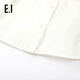 E.I children's clothing girls white shirt autumn medium and large children long-sleeved polo collar bleached 120