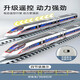 High-speed rail toy train alloy Fuxing train model children's electric track high-speed train remote control car remote control high-speed rail Fuxing Silver Double Festival