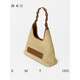 Ximuting rush 2025 new woven tote bag women's autumn hobo bag niche fashion single shoulder crossbody bag deep black
