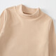 Children's Derong velvet warm boys' autumn and winter underwear girls' bottoming shirt medium and large children's warm long-sleeved tops Skin color - Derong top CFX 160