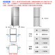 CHIGO double-door refrigerator 128 liters two-door dormitory rental small apartment household refrigerated freezer small refrigerator energy-saving freshness and low noise BCD-128A168D trade-in