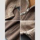DK reversible 100% wool short coat men's reversible woolen coat hooded woolen jacket autumn and winter contrast color versatile camel+beige M (170) suitable for 100-130Jin Jin equals 0.5 kg