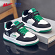 Warrior children's shoes, boys' shoes, plus velvet sneakers, winter cotton shoes, children's sports shoes WZ-B057L black/white/green 36