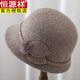 Hengyuanxiang autumn and winter middle-aged and elderly hats for women and mothers woolen hats thickened and warm for the elderly grandma and old lady hats dark khaki one size adjustable