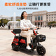 Flying Pigeon Tricycle Electric Car Home Small Elderly Leisure Battery Car Can Bring Carport for Transportation Electric Tricycle 600w+48v20A Lead-acid+60 Miles Battery Life
