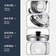 Extra thick and high stainless steel soup pot, thickened household steaming and cooking soup pot, large capacity stew pot, regular model 24cm + extra thick with visual glass lid 24cm
