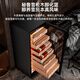 Kelong 608C cigar cabinet with constant temperature and humidity, water ion ammonia removal, smart WiFi, IoT control, air-cooled cedar wood liner shelf, alcohol feeding, water circulation compressor, refrigeration cigar cabinet, Obsidian Black 2-wake cigar box maintenance + aluminum liner + purified ammonia + WiFi