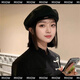 Catman beret women's autumn and winter Korean version versatile painter's hat Japanese retro big head circumference showing face small bud hat