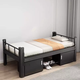 Yusenyi single bed student employee dormitory rental single-layer iron frame bed steel 1 meter wide 1 meter 2 wide apartment thickened 0.9 meters white bed board