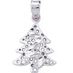 Beijing Gold Trading Center Co., Ltd. Platinum Pendant Wishing Tree Christmas Tree Pendant as a Gift for Your Girlfriend, About 1.05g