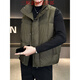Semir Men's Stand Collar Vest 2025 New Thickened Korean Style Bread Suit Green 2XL 155-170Jin Jin is equal to 0.5kg