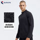 Fitness clothes for men and women in spring and autumn quick-drying long-sleeved running sports and cycling clothes training stand-up collar half-zip sweatshirt basic black M M recommended body weight 95-120 Jin Jin equals 0.5 kg