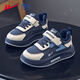 Warrior children's shoes, boys' autumn and winter warm plus velvet cotton shoes, children's casual sports shoes WZ-C239L dark blue/m 35