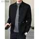 TRIES Lapel Jacket Men's Cardigan Sweater 2025 Autumn New Versatile Slim Outerwear Knitted Sweater Jacket Men's Autumn Clothing Black L