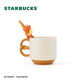 Starbucks Cup Bear Dessert House Series Ceramic Mug Desktop Water Cup Coffee Cup Gift for Men and Women Alkaline Bread Handle Mug (with Stirring Spoon) 385ml