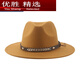 MPPMCK Tibetan style woolen cowboy hat ethnic style travel hat red