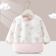 9i9 children's smock waterproof and anti-dirty long-sleeved eating clothes apron bib infant reverse dressing pink bear A135