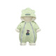 G.DUCKKIDS little yellow duck children's clothing baby cotton clothes for going out winter newborn one-piece clothespin cotton thickened hundred-day male baby clothes green shoe covers (not shipped when purchased separately) 66cm 66 size 0-3 months (recommended for babies around 4-6 kg) cm