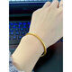 Wan Kehao ancient method inheritance bracelet yellow. Gold solid sand. Gold ring bracelet simulated matte bracelet stack gold 62 ring mouth