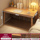 Zhuohe desk student adult home writing and learning desk simple rectangular solid wood leg table bedroom computer table *recommended thick solid wood legs wood color 120*55CM assembly (customer service 1v1 teaching + drawing tutorial)