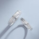 DRs925 couple rings, time marks, niche design, light luxury ring, simple texture, adjustable mouth, female model