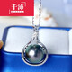 Qianpei black pearl pendant 1213mm seawater pearl pendant single S925 silver necklace young lock necklace young lock